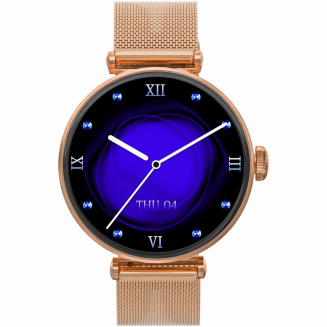 Smartwatch Gravity Różowe Złoto Różowy 2 Paski GT26-1 - 5