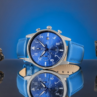 Zegarek Męski Giewont Chronograph Sapphire Niebieski GW5630-A5 - 5