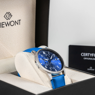Zegarek Męski Giewont Chronograph Sapphire Niebieski GW5630-A5 - 7
