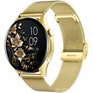 Smartwatch Gravity Złoty Pasek + Bransoleta GT11-4 - 4