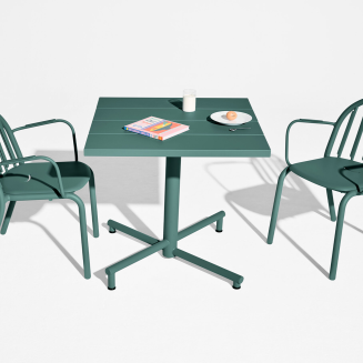  Fatboy Fred's Square Bistro Table Dark Sage - 9
