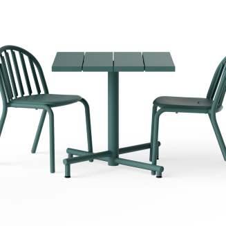  Fatboy Fred's Square Bistro Table Dark Sage - 8