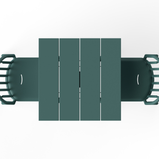 Stolik ogrodowy Fatboy Fred's Square Bistro Table Dark Sage - 7