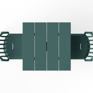 Stolik ogrodowy Fatboy Fred's Square Bistro Table Dark Sage - 7