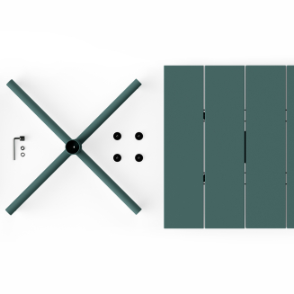 Stolik ogrodowy Fatboy Fred's Square Bistro Table Dark Sage - 4