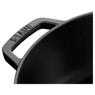 Głęboka patelnia do duszenia z pokrywą Staub Chistera 24 cm black - 4
