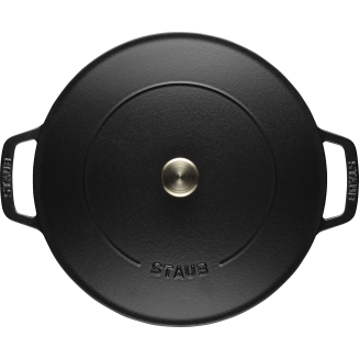Głęboka patelnia do duszenia z pokrywą Staub Chistera 24 cm black - 5