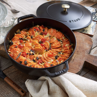 Głęboka patelnia do duszenia z pokrywą Staub Chistera 24 cm black - 8