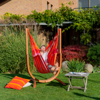  La Siesta Udine Outdoor Toucan hammock chair with stand - 14