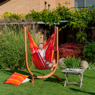 Fotel hamakowy ze stojakiem La Siesta Udine Outdoor Toucan Comfort - 14
