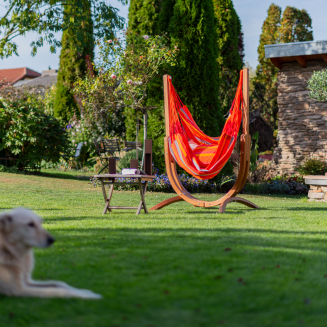 Fotel hamakowy ze stojakiem La Siesta Udine Outdoor Toucan Comfort - 15