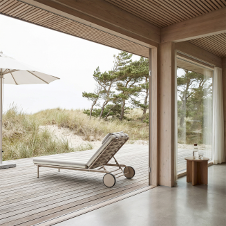 Łóżko ogrodowe SACKit Mollis Sunbed Renesse Taupe - 2