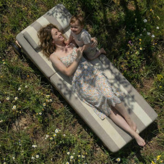 Łóżko ogrodowe SACKit Mollis Sunbed Renesse Taupe - 6