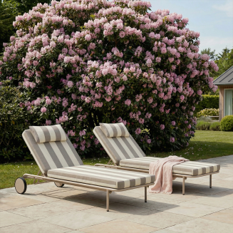 Łóżko ogrodowe SACKit Mollis Sunbed Renesse Taupe - 3