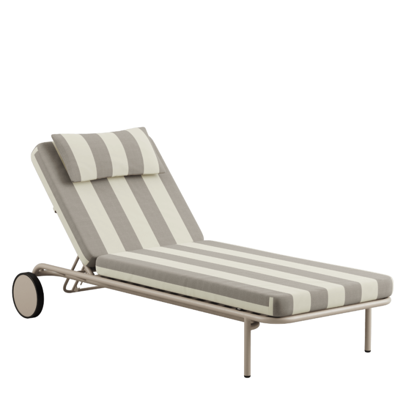 Łóżko ogrodowe SACKit Mollis Sunbed Renesse Taupe