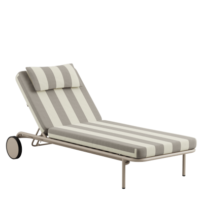 Łóżko ogrodowe SACKit Mollis Sunbed Renesse Taupe