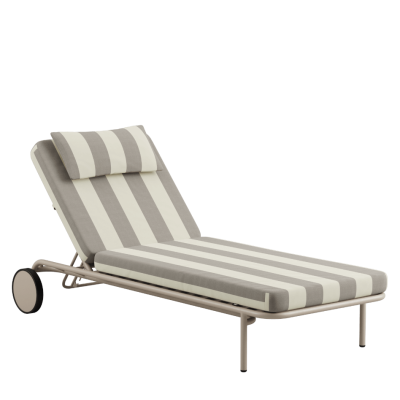 Łóżko ogrodowe SACKit Mollis Sunbed Renesse Taupe