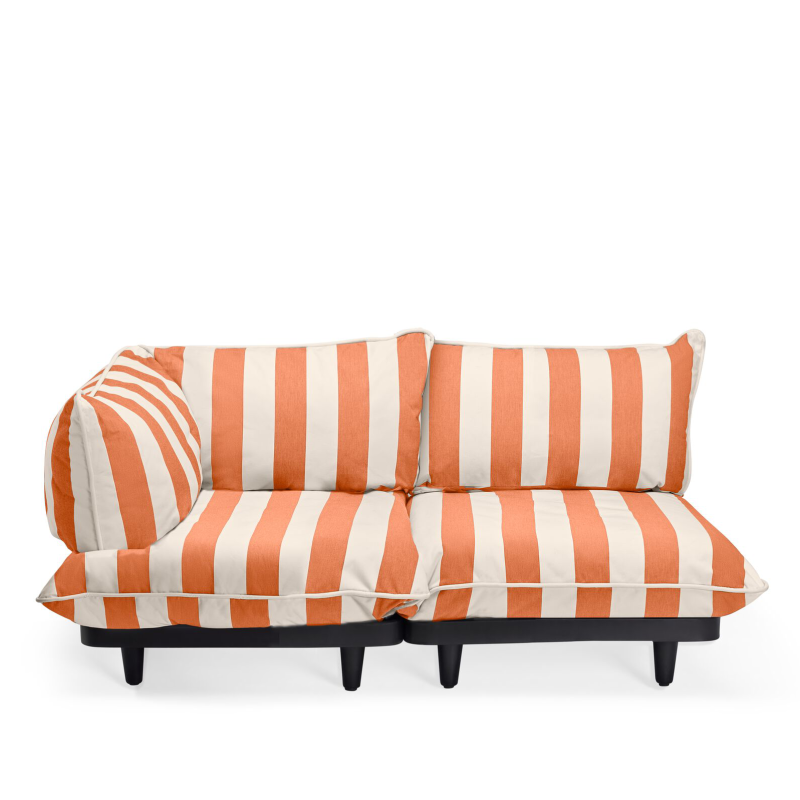 Sofa ogrodowa Fatboy Paletti Set Small Stripe Orange Creme