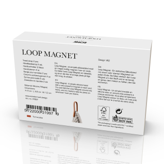 Haczyki ścienne magnetyczne Zone Denmark Loop Terracotta 2 szt. - 6