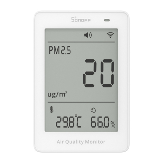 Miernik jakości powietrza WiFi LCD Sonoff AirGuard PM2.5 SAWF-07P - 2