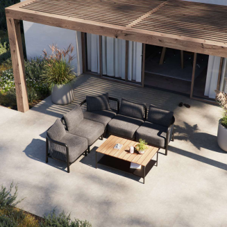 Sofa ogrodowa SACKit Kirra Lounge Corner Sofa Noir - 9