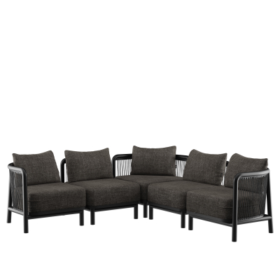 Sofa ogrodowa SACKit Kirra Lounge Corner Sofa Noir