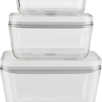 Set of 3 Zwilling Fresh & Save rectangular glass containers - 3