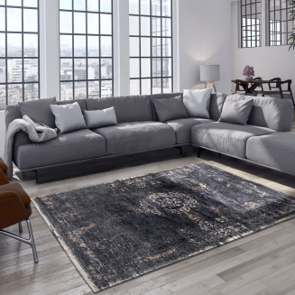 Dywan Louis de Poortere Fading World Medallion mineral black - 13