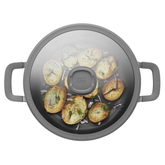 Patelnia sauté pan z dwoma uchwytami BergHOFF Stone+ 28 cm - 2