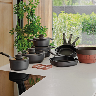 Patelnia sauté pan z dwoma uchwytami BergHOFF Stone+ 28 cm - 5