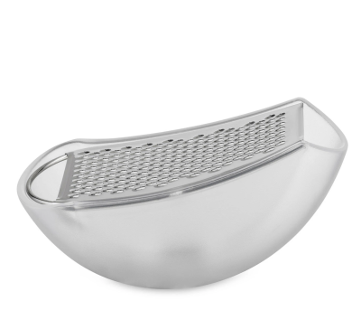  Alessi Parmenide cheese grater with container, white
