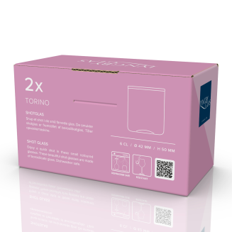 Kieliszki do wódki Lyngby Glass Torino Pink 60 ml - 2 szt. - 2