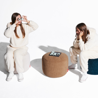 Pufa Fatboy Point Canvas Merlot Red ⌀50x35 cm - 5