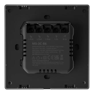  SONOFF M5 3C Wi-Fi 3-Channel Light Switch (Gray) - 5