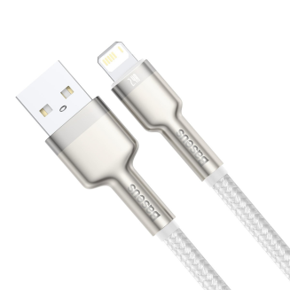 Kabel USB do Lightning Baseus Cafule, 2.4A, 2m (biały) - 3
