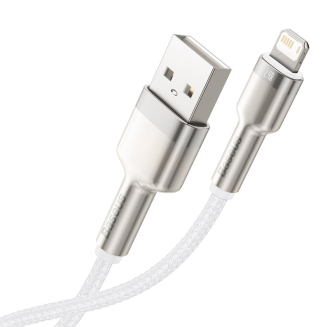 Kabel USB do Lightning Baseus Cafule, 2.4A, 2m (biały) - 4