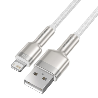 Kabel USB do Lightning Baseus Cafule, 2.4A, 2m (biały) - 5