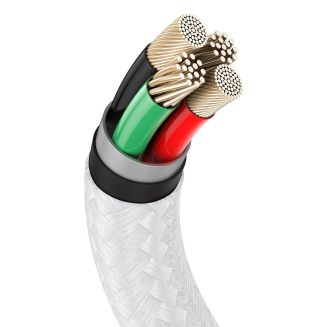 Kabel USB do Lightning Baseus Cafule, 2.4A, 2m (biały) - 6