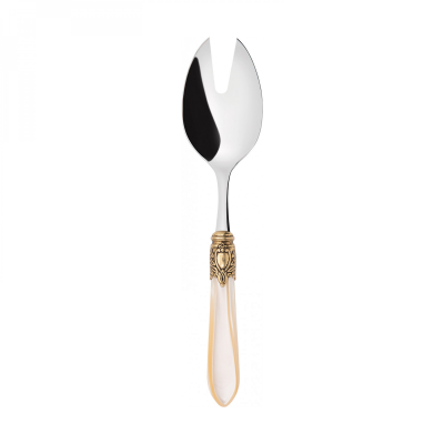 Widelec do sałaty Casa Bugatti Oxford Ivory/Gold