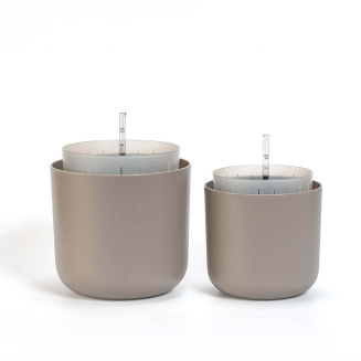 PLASTIA TOLITA AIR Donica samonawadniająca okrągła 16 cm beżowy - 9