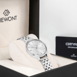 Zegarek Damski Giewont Sapphire Srebrny GW7370-B1 - 9