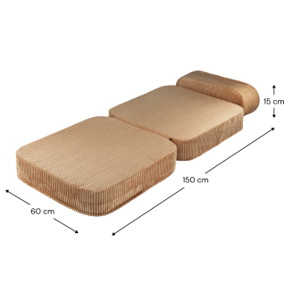 Rozkładany fotel dziecięcy Wigiwama Flip Chair Toffee - 7