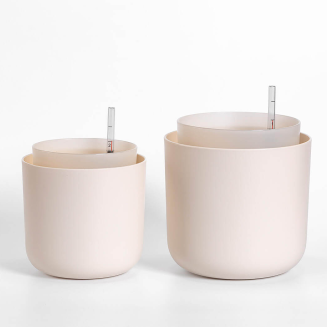 PLASTIA TOLITA Donica samonawadniająca okrągła 19 cm beżowy - 3