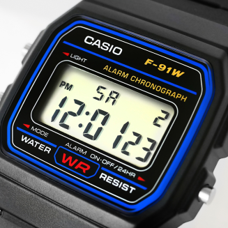 Zegarek Męski CASIO F-91W-1YEG + BOX - 4