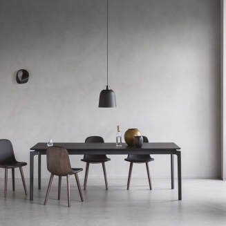  Eva Solo Yuuga smoke oak & black leather stool 75 cm - 6