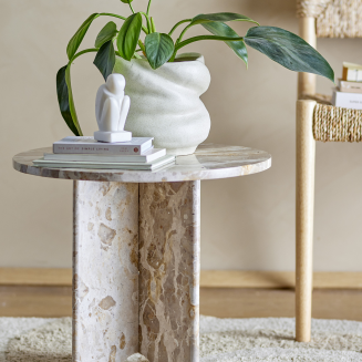 Stolik kawowy Bloomingville Jasmia Marble Brown - 3