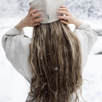 Szlafrok Onesize Lapuan Kankurit Kaste linen - 5