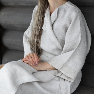 Szlafrok Onesize Lapuan Kankurit Kaste linen - 3