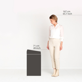 Kosz Brabantia Touch Bin 60 l Mineral Moonlight Black - 6