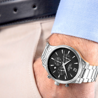 Zegarek Męski Giewont Chronograph Sapphire Srebrny GW6310-B2 - 3